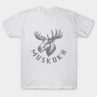 Muskoka - Moose (Dark Grey) T-Shirt